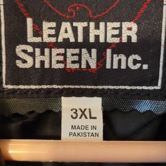 Leather Sheen Inc moto style bike jacket - Picture 8 of 8